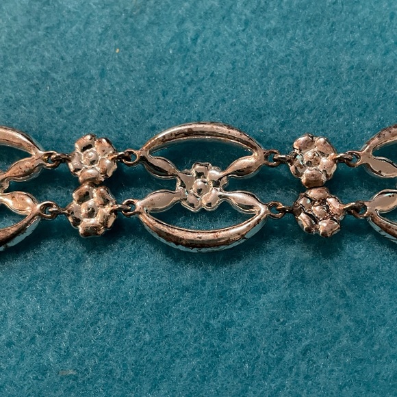 Vintage Pave Set Rhinestone Bracelet - Picture 3 of 12